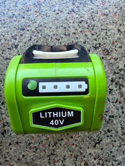 Greenworks 40V battery