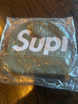 Supreme Big Logo Beanie Olive Green