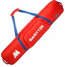MARITTON Professional Padded Ski Snowboard Travel Bag 155cm Red New With Tags