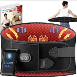 NEW*👉🏻Cordless Heating Pad & Massager For Back Pain (Silver Lake)