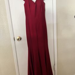 Burgundy Red Dress