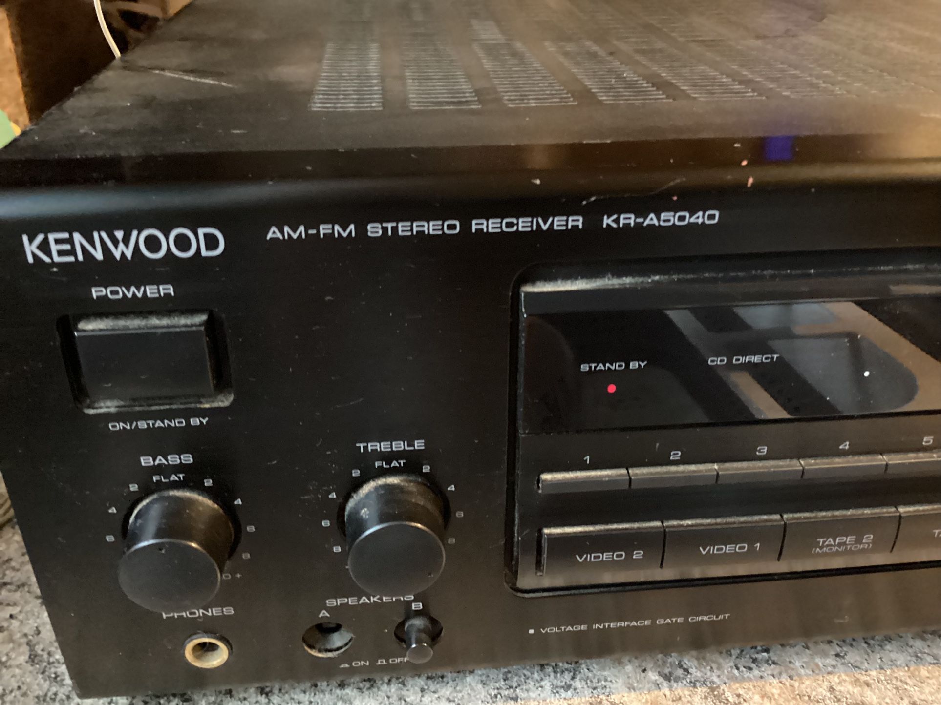 Kenwood Vintage Stereo Receiver In Great Working Condition 
