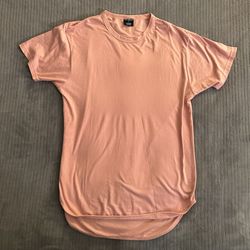 Pink Short Sleeve Tee with Crew Neck