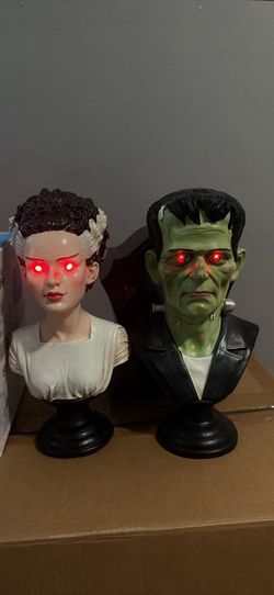 Frankenstein & Bride Bust- Halloween