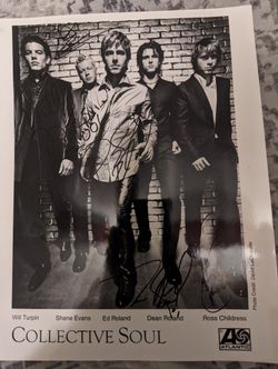 Collective Souls Press Photo Signed 8*10