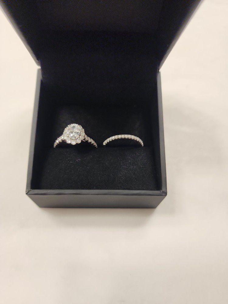 Diamond Engagement Ring And Wedding Band