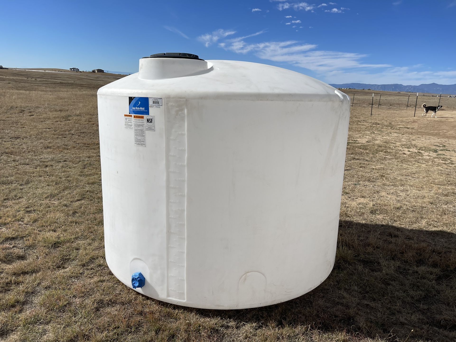Water Tank 1,500 Gallon