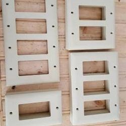 20 beige toggle faceplates