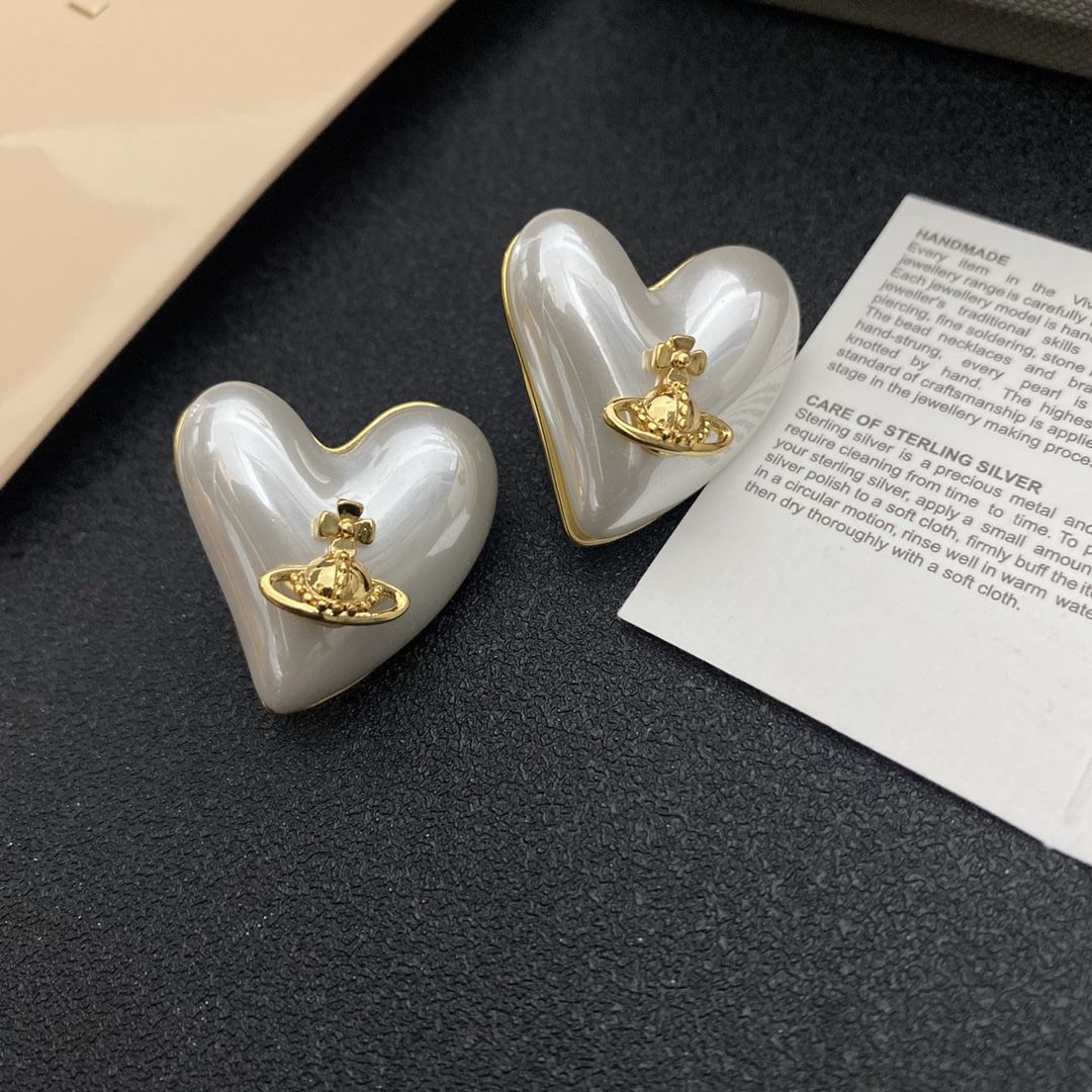 Vivienne Westwood Nana Purple Orb Saturn Earrings Stud