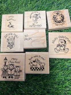 Tags, etc. Stampin' Up! Rubber Stamp Set (8 Pieces)