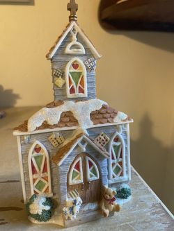 Cherished Teddies—Winter church “Our Cherished Neighborhood”