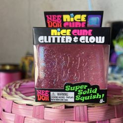 Needoh Glitter And Glow Cube