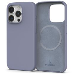 Magnetic Anti-Dust Silicone Case for iPhone 14 Pro Max MagSafe Lavender