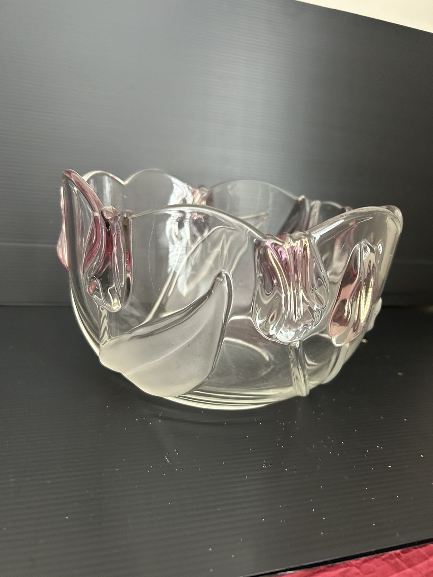 Bowl With Pink Tulips