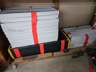 Garage storage shelves, 4 total, 72" height