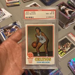 1973 Topps Basketball #78 Don Nelson PSA 8