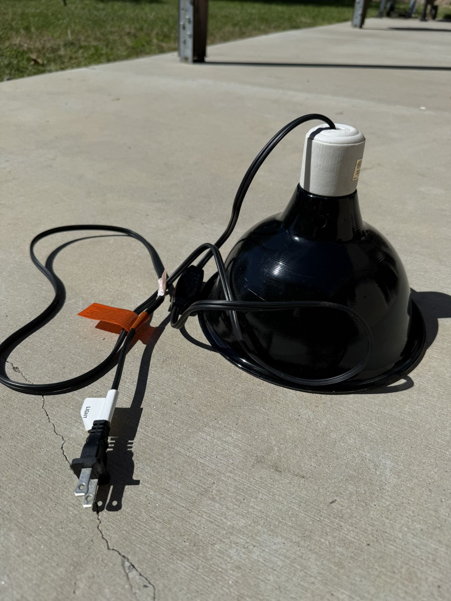 Large Reptile Clamp Lamp/Fixture w/ Switch – Working, Includes Bulb