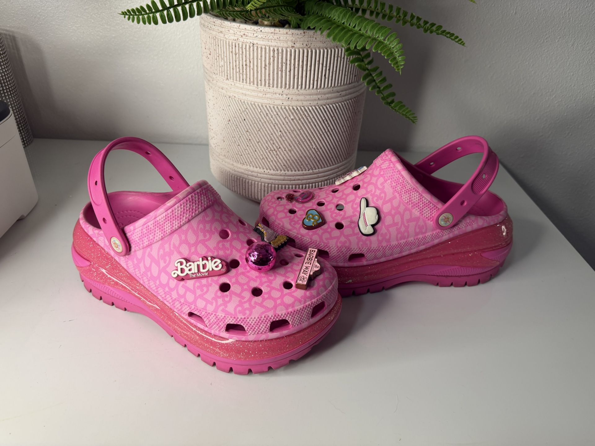Crocs Classic Barbie Platform Sandals Size 11