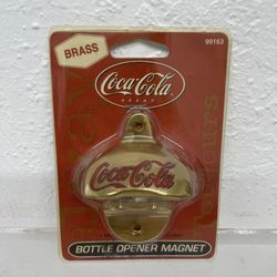 Vintage coca cola bottle openers total 4 New never opened 2 are brass located in palm springs ca excellent