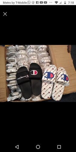 Champion hats ,slides, outfits