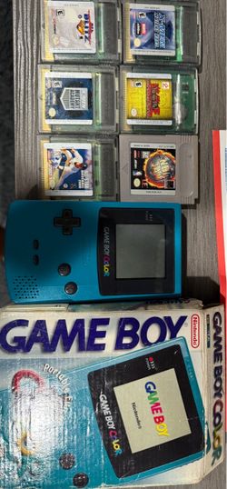 Nintendo Game Boy Color with 6 Games and Box