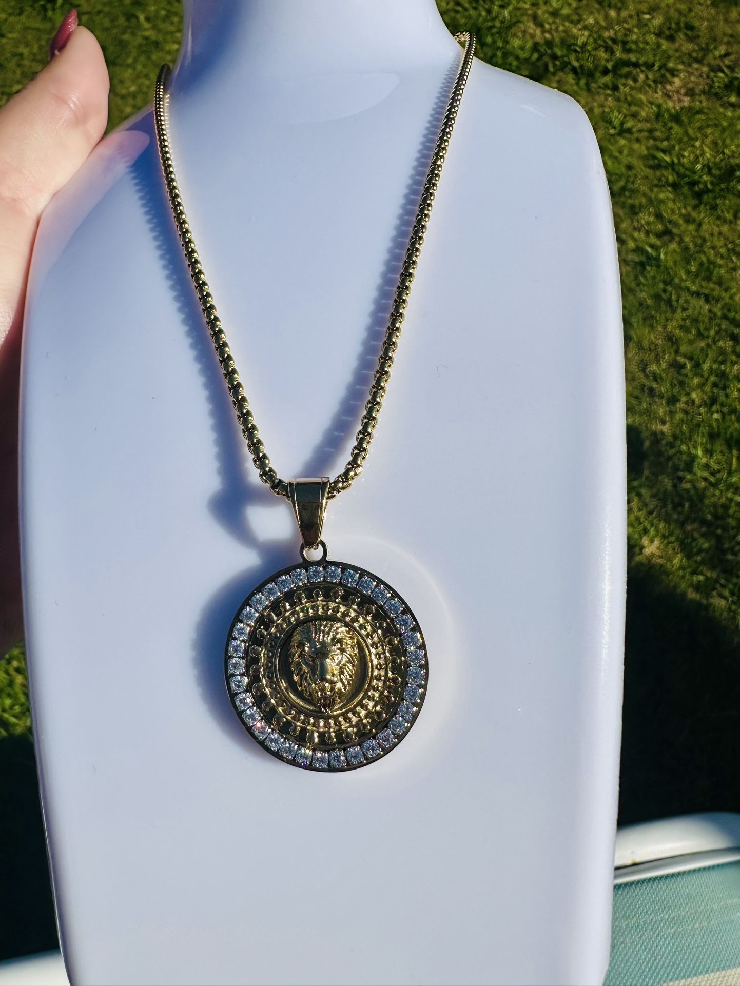 Gold Medallion Necklace