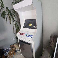 Arcade Fridge! ALL TYPES OF GAMES AND EMULATORS! Led Lights Roku TV Monitor