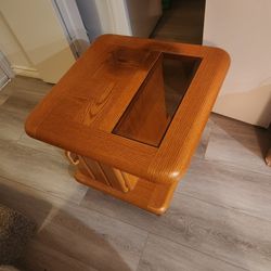 Square End Table Small Storage