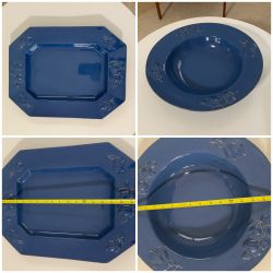 2 Large Serving Platters