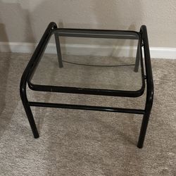 Glass end table