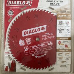 DIABLO 10 in. x 60-Tooth Fine Finish Circular Saw Blade NEW!!!