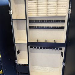 tall mirror with jewelry box