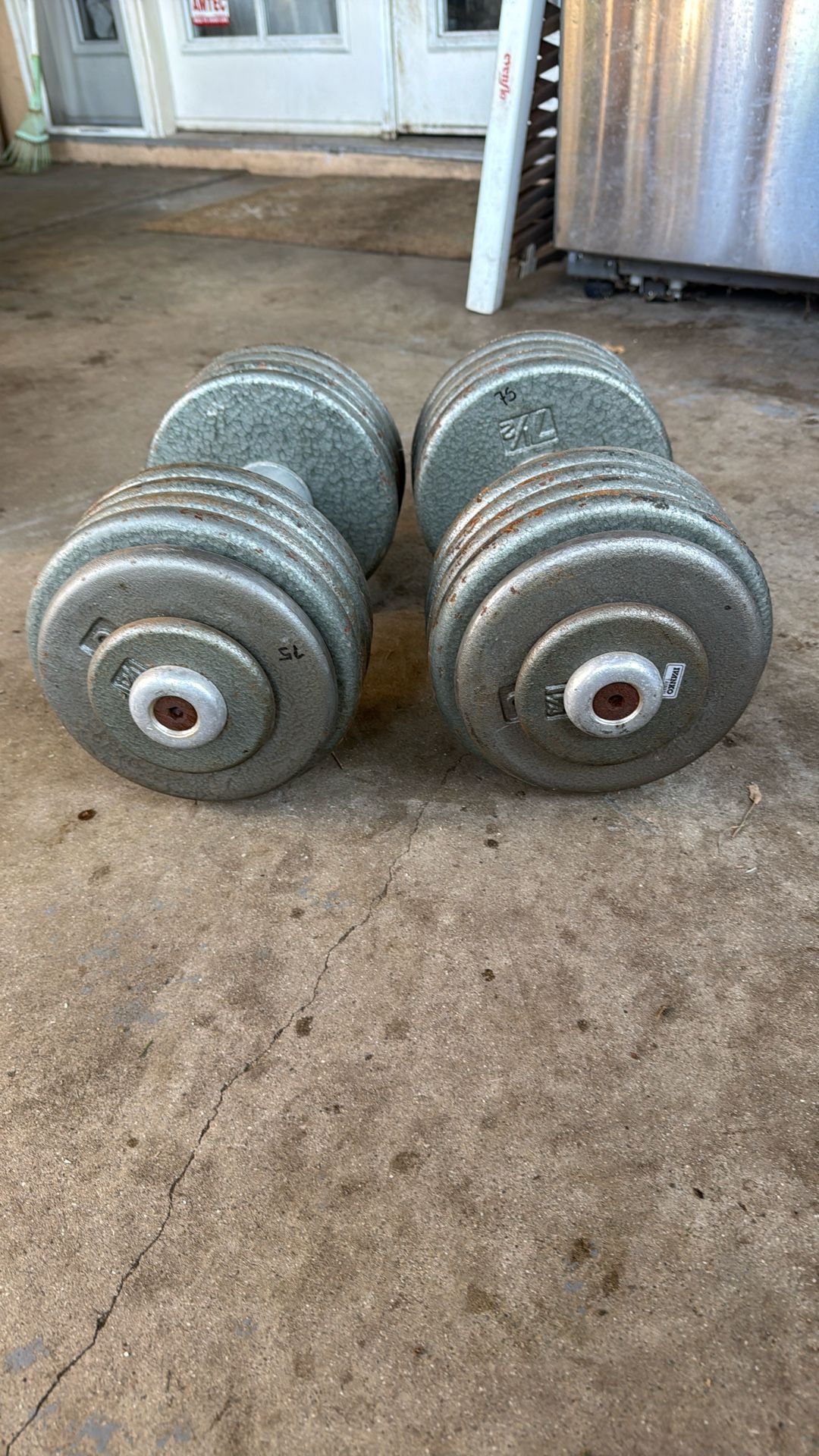 75 Pound Ivamko Dumbbells