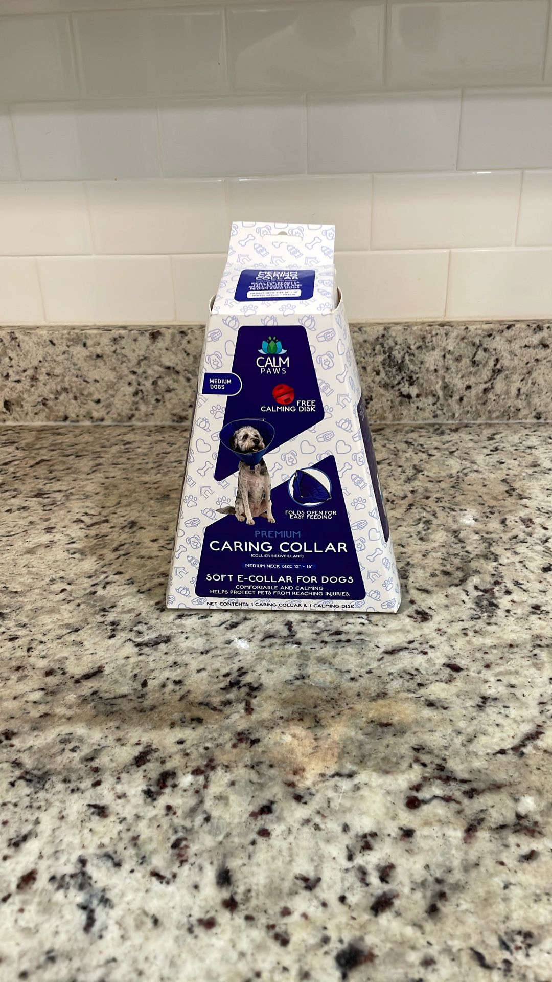Caring Dog Collar Medium Protect Injuries New
