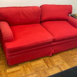 Loveseat With Two End Tables And Two Lamps 