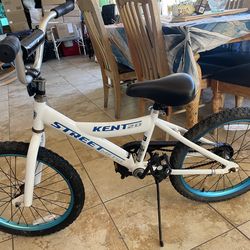 Kent 20” street metal bike blue and white