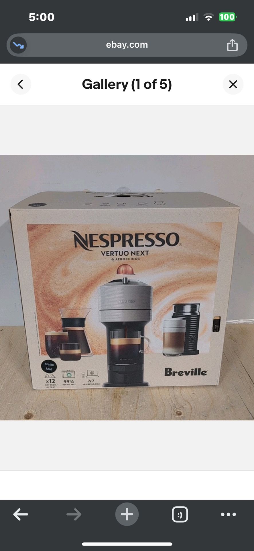 Nespresso Vertuo Plus & Aeroccino3