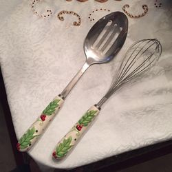 Kitchen Porcelain Handle Cooking Utensils 