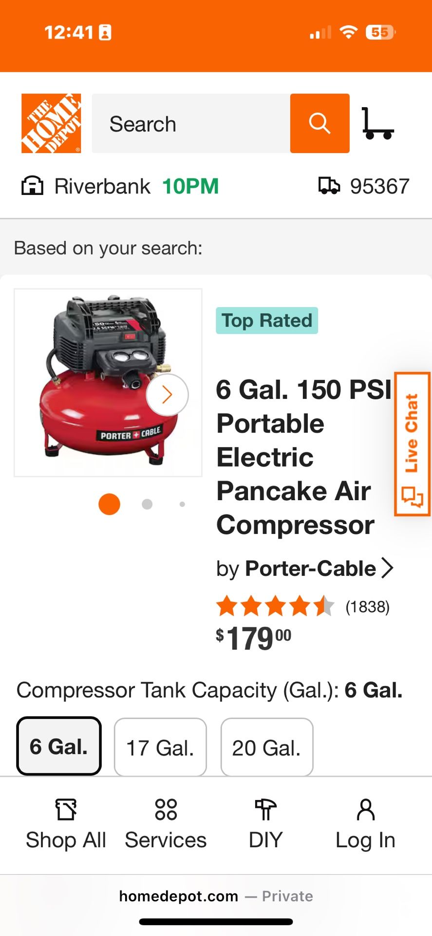 Pancake Air Compressor (New In Box)