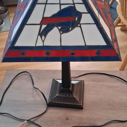 Buffalo Bills Stained Glass Mission Table Lamp