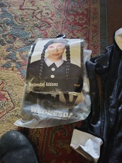 Adam's family wednesday costume size adult small