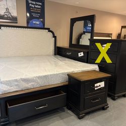 New King Platform Bedroom Set