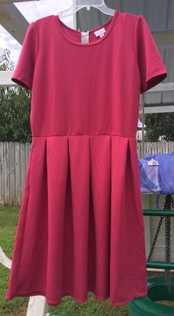 New Lularoe Amelia burgundy/wine color dress 2XL