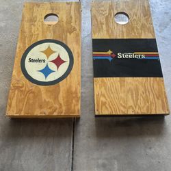 Cornhole with lights Pittsburgh Steelers NFL