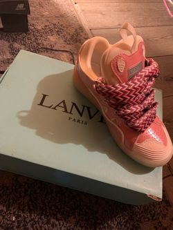 Lanvin Paris Curb Sneakers Pink