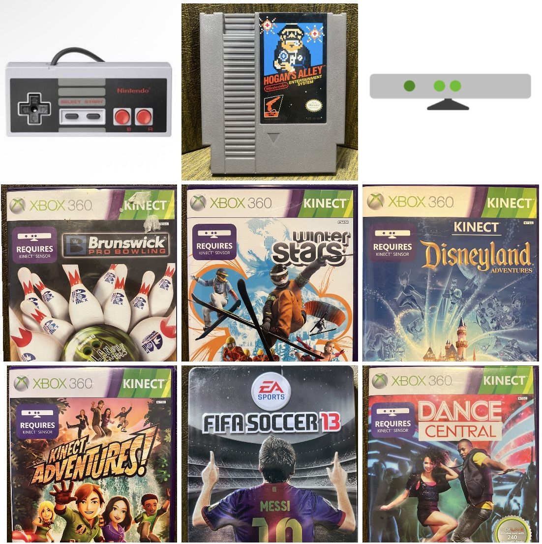 XBOX 360 CLASSIC KINECT 5 Game Collection!! / All VIDEO GAMES you see are included, HAVE MANUALS & are in Excellent Condition!! 