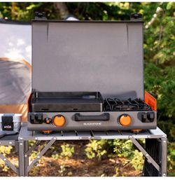 Blackstone 14400 BTU Adventure Ready 14 Propane Camping Griddle with Side Burner