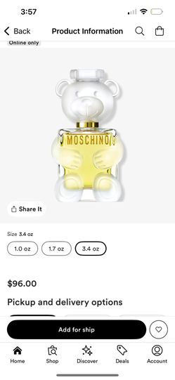 Perfume - Moschino Toy 2, Coach, Bath and Body, Burberry Brit Sheer