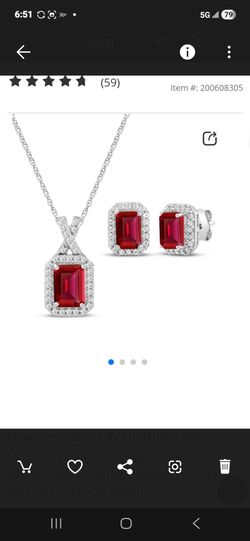 Kay jewelers lab grown Ruby..lab Diamond