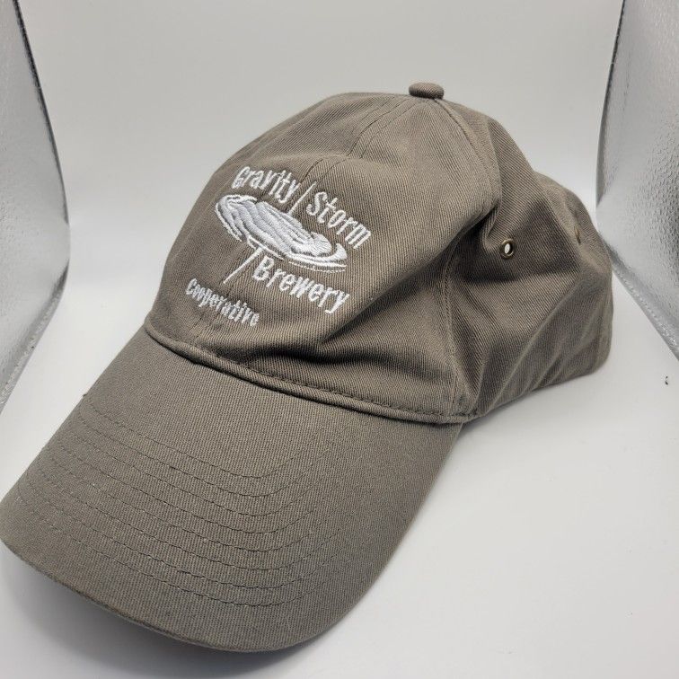 Gravity Storm Brewery Austin, MN Adjustable Canvas Embroidered Logo Hat